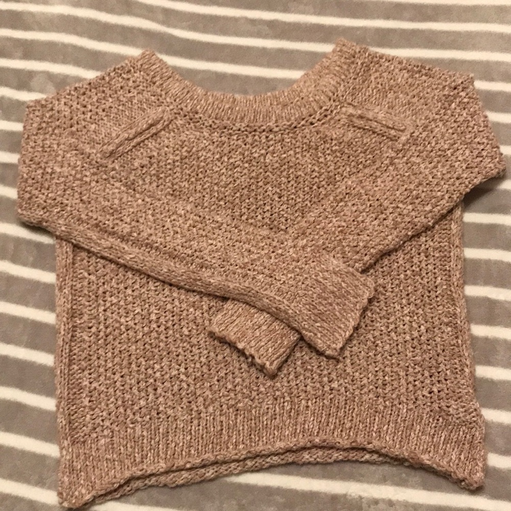 Free People knit cropped sweater